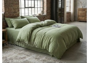 Постельное белье из Вареного хлопка "Полынь меланж" 100% хлопок  пр-во Барановичи (РБ).