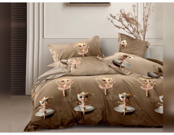 Постельное белье "Балерина капучино" Бязь 100% хлопок пр-во Барановичи (РБ)