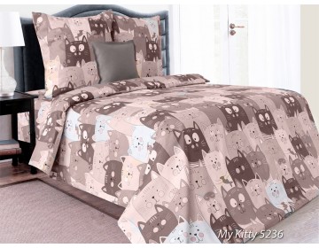 Детское постельное белье "My Kitty-5236-03" 147х215 Бязь пр-во Барановичи (РБ)