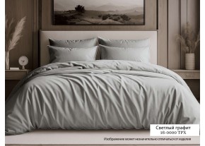 Постельное белье "Светлый Графит" однотонный Сатин 100% хлопок  пр-во Барановичи (РБ).