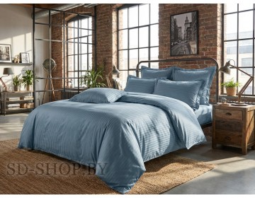 Постельное белье Страйп - Сатин "Арт. 16-4019" 100% хлопок  пр-во Барановичи (РБ).