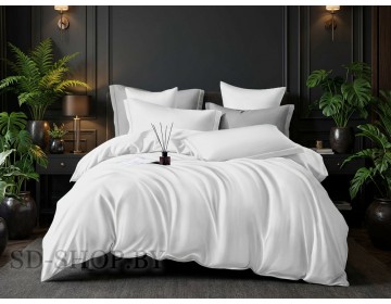 Постельное белье из сатина Однотонное "БЕЛЫЙ" 100% хлопок  пр-во Барановичи (РБ).