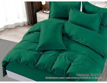 Постельное белье Страйп - Сатин "ИЗУМРУД" 100% хлопок  пр-во Барановичи (РБ).