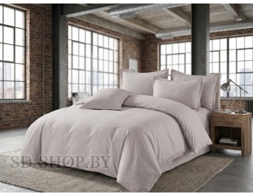 Постельное белье Страйп - Сатин "Серый Мрамор" 100% хлопок  пр-во Барановичи (РБ).