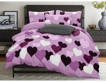 Постельное белье "TRUE LOVE violet" Бязь 100% хлопок СонМаркет (Барановичи)