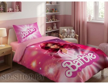 Детское постельное белье "БАРБИ" Сатин 100% хлопок Барановичи (РБ)