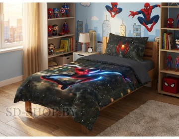 Детское постельное белье "Человек-Паук" Сатин 100% хлопок Барановичи (РБ)