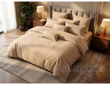 Постельное белье Страйп-Сатин "Арт. 15-1218" 100% хлопок СонМаркет (Барановичи).
