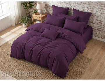 Постельное белье Страйп-Сатин "ФИОЛЕТ" 100% хлопок СонМаркет (Барановичи).