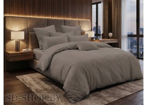 Постельное белье Страйп-Сатин "Натуральный" 2 сп 100% хлопок СонМаркет (Барановичи).