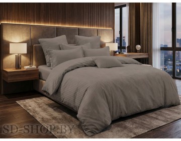 Постельное белье Страйп-Сатин "Натуральный" 100% хлопок СонМаркет (Барановичи).