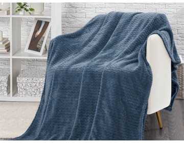 Плед-покрывало " ЗИГЗАГ ЛАЗУРЬ  " Велсофт Барановичи (РБ)