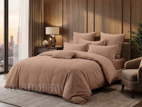 Постельное белье Страйп-Сатин "Арт. 16-1318" 100% хлопок СонМаркет (Барановичи).