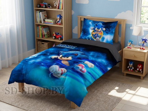 Детское постельное белье "СОНИК" Сатин 100% хлопок Барановичи (РБ)