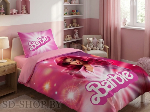 Детское постельное белье "БАРБИ" Сатин 100% хлопок Барановичи (РБ)