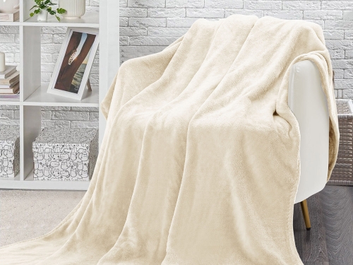 Плед-покрывало "КРЕМОВЫЙ" Велсофт Барановичи (РБ)