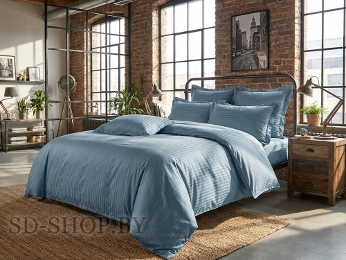 Постельное белье Страйп - Сатин "Арт. 16-4019" 100% хлопок  пр-во Барановичи (РБ).