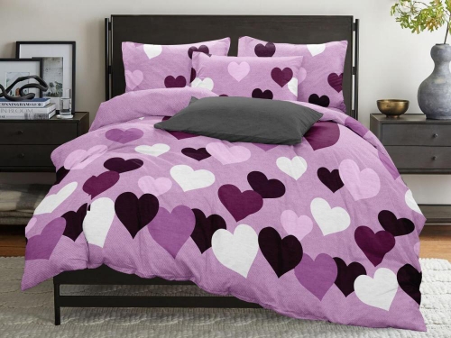 Постельное белье "TRUE LOVE violet" Бязь 100% хлопок СонМаркет (Барановичи)