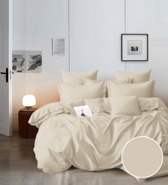 Постельное белье из поплина "Бежевый" 100% хлопок пр-во Барановичи (РБ)