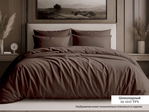 Постельное белье из сатина Однотонное "ШОКОЛАДНЫЙ" 100% хлопок  пр-во Барановичи (РБ).