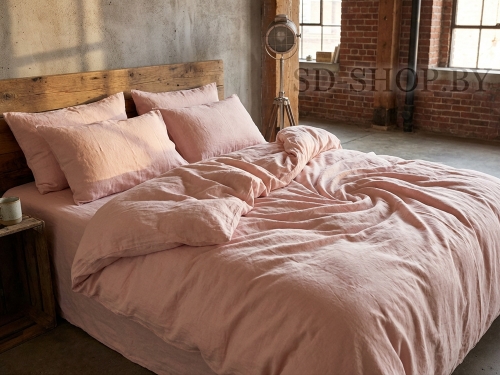 Постельное белье из Вареного хлопка "Персик" 100% хлопок  пр-во Барановичи (РБ).